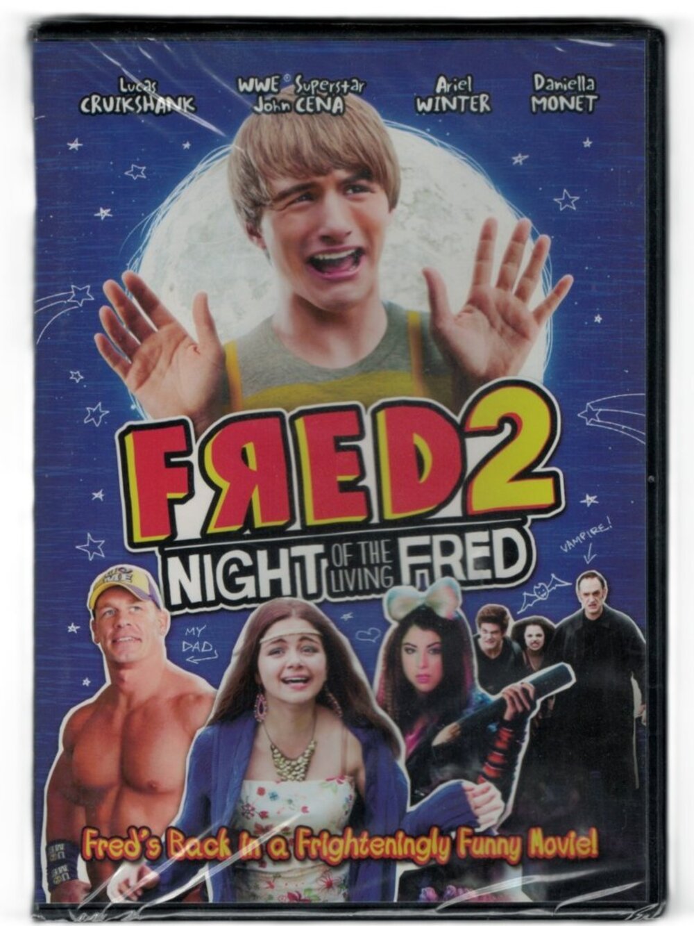 Fred 2: Night of the Living Fred (DVD) Lucas Cruikshank, John Cena NEW